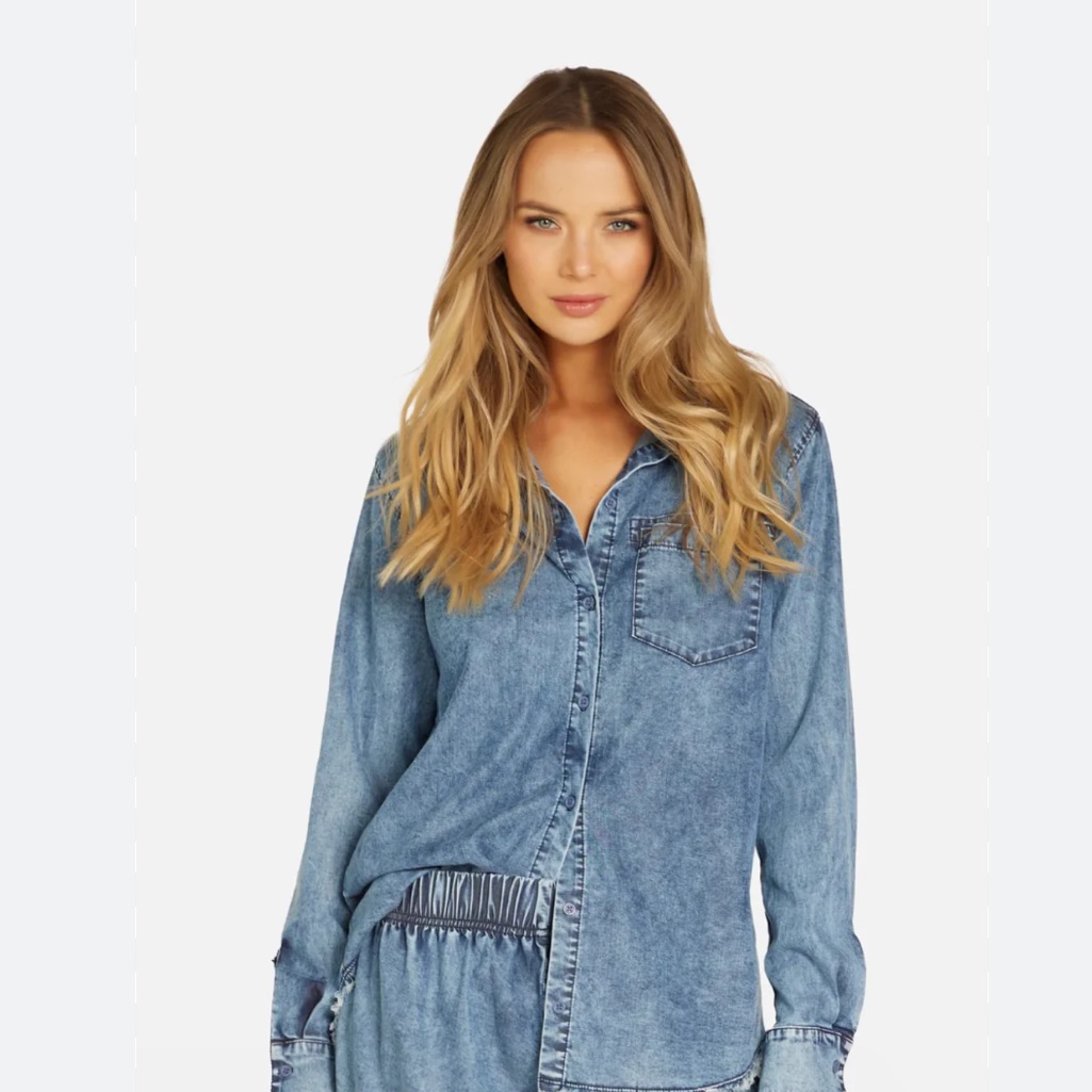 Michael Lauren Jedi Oversized Boyfriend Shirt
